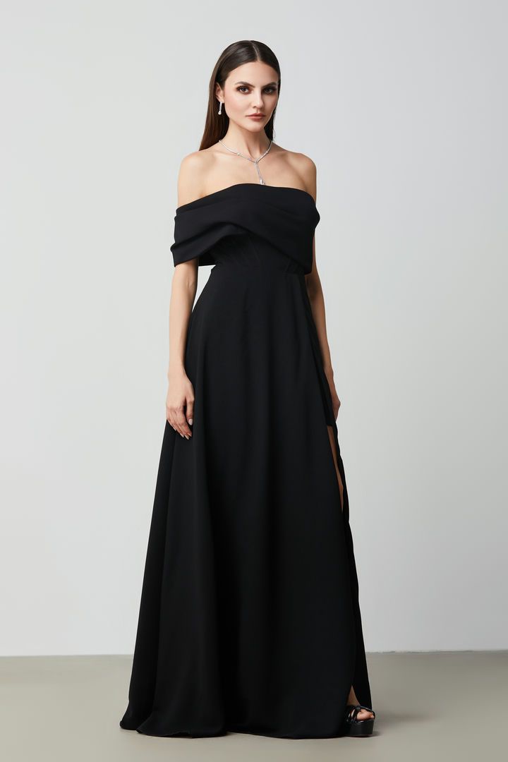 One Shoulder With Folds Dress