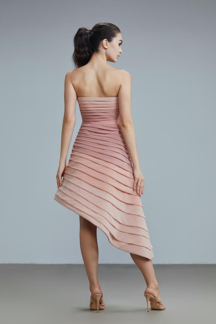 Gradian pleated dress