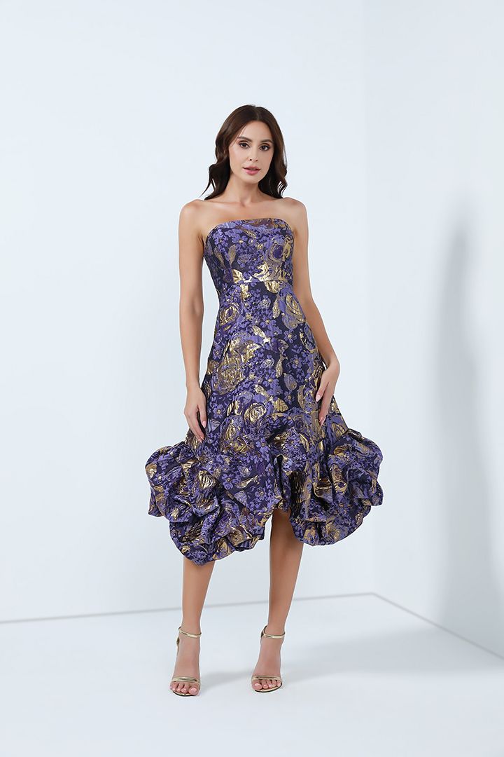 Brocade floral dress Vivid Flair