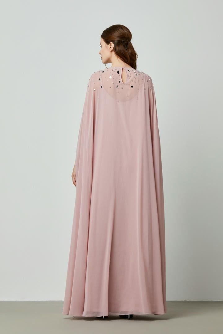 Chiffon embellished loose dress