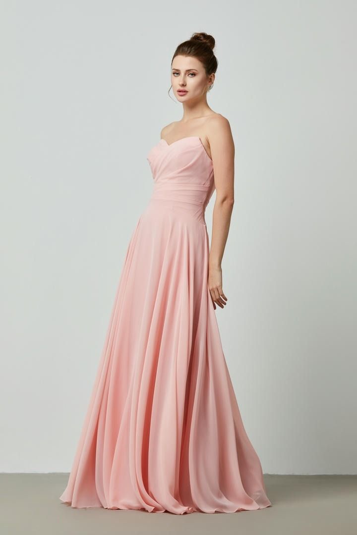 Sweetheart chiffon dress