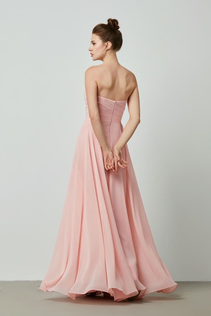 Sweetheart chiffon dress