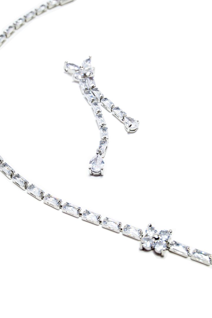 Silver Rhinestone Set