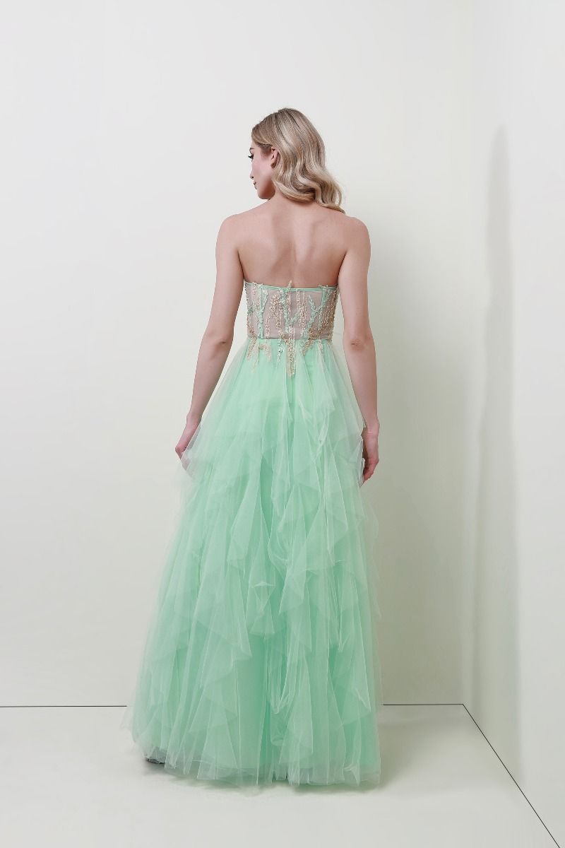 Embellished tulle dress