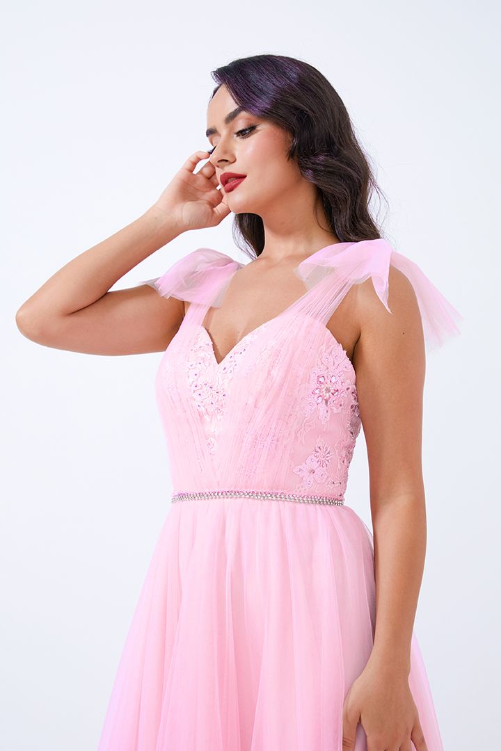 Embellished bustier dress